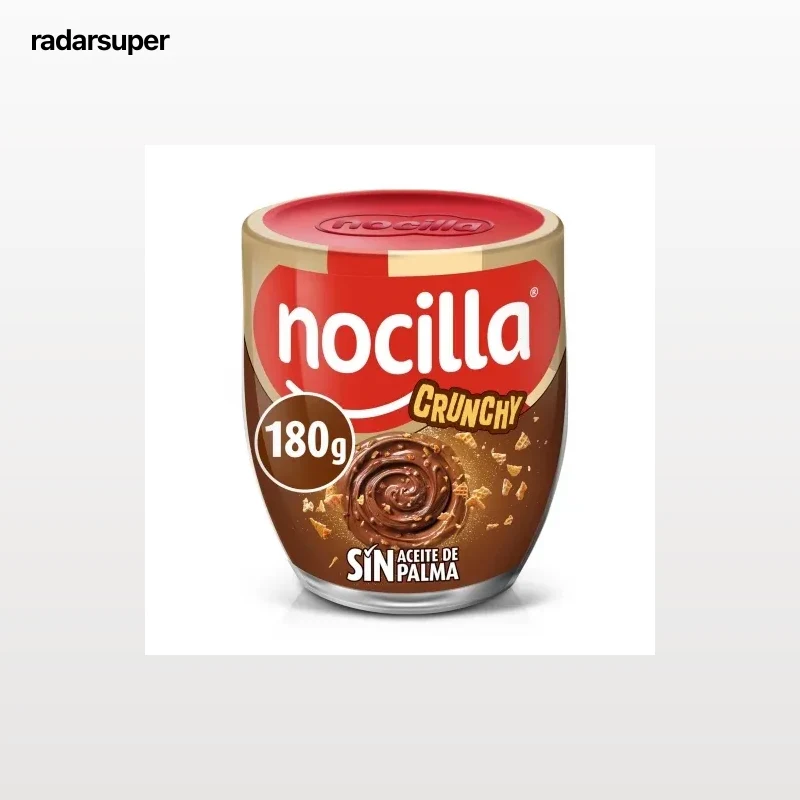 Crema de cacao Crunchy Nocilla sin gluten 180 g.