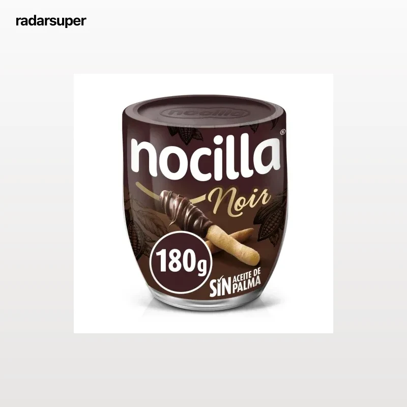 Crema de cacao Nocilla Noir sin gluten 180 g.