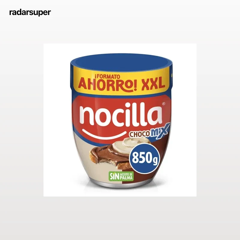 Crema de cacao y leche con avellanas Nocilla sin gluten y 850 g