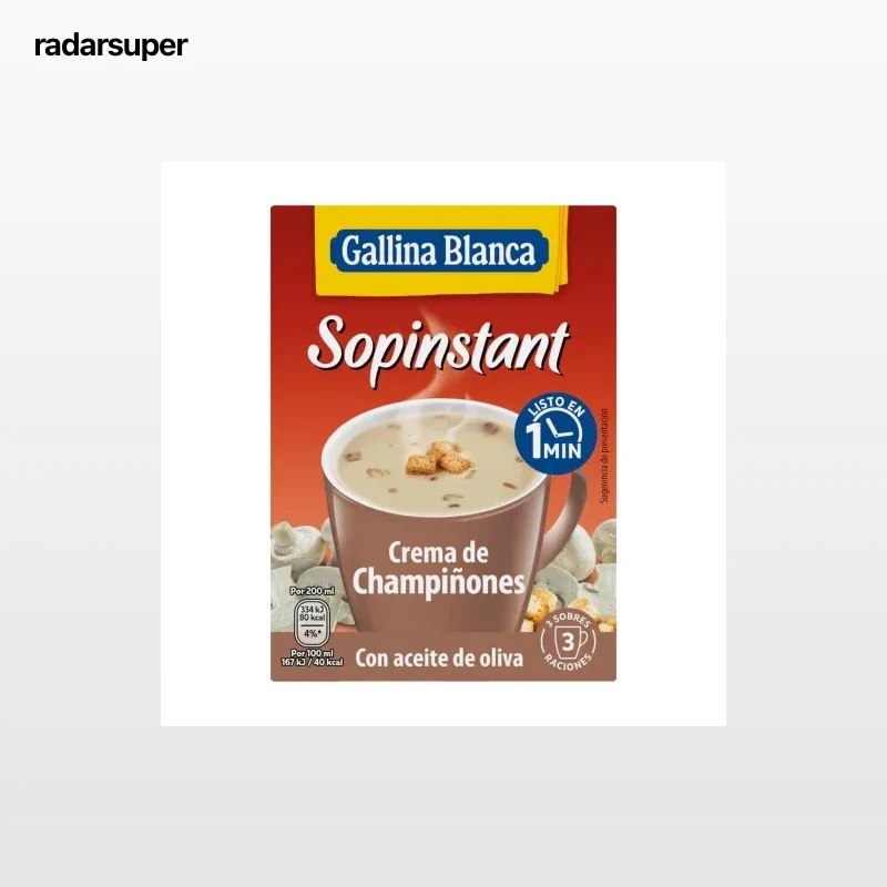 Crema de champiñones Gallina Blanca 58,5 g.
