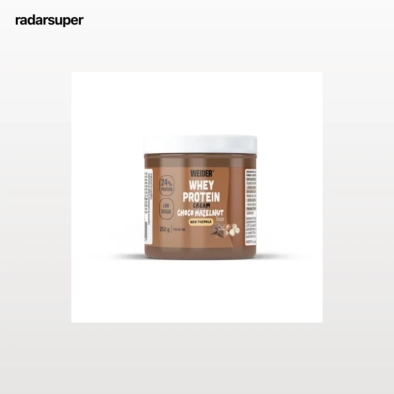 Crema de chocolate con avellanas alta en proteínas Weyder bajo contenido en azúcar 250 g.