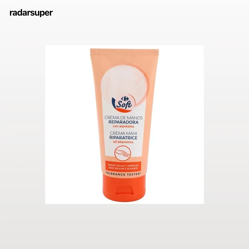 Crema de manos reparadora secas y dañadas Carrefour 100 ml.