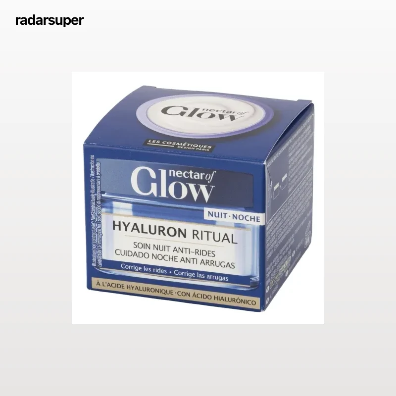 Crema de noche ácido hialurónico Nectar of Glow Les Cosmétiques 50 ml.