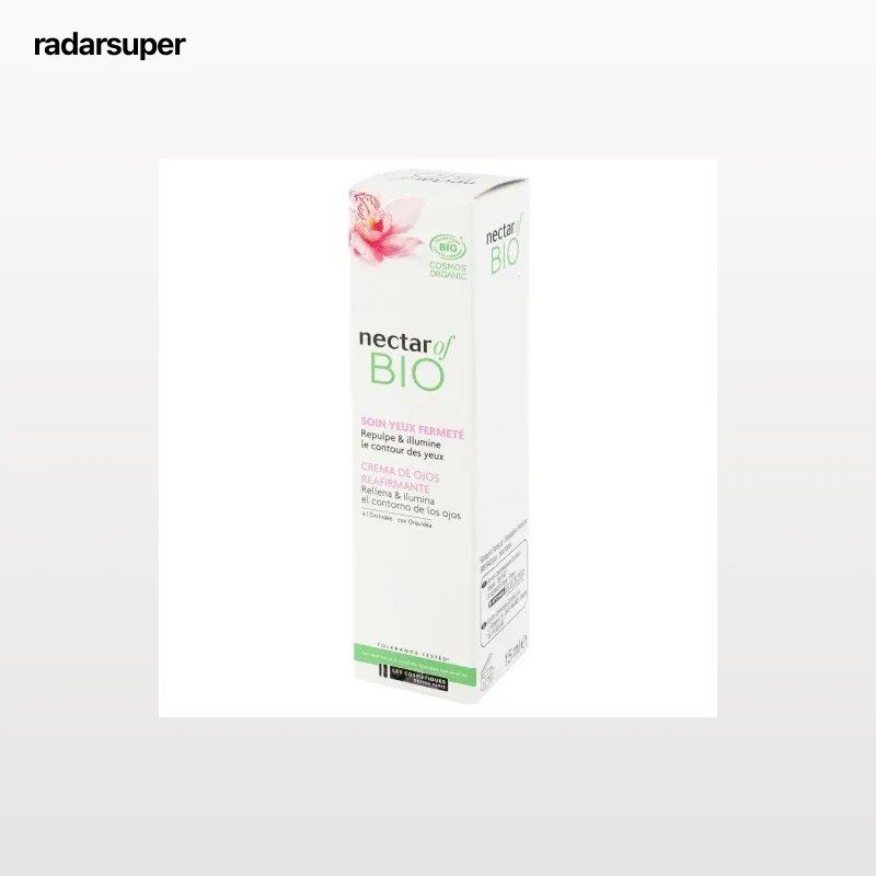 Crema de ojos reafirmante rellena & ilumina el contorno de ojos ecológico Nectar Of Bio 15 ml