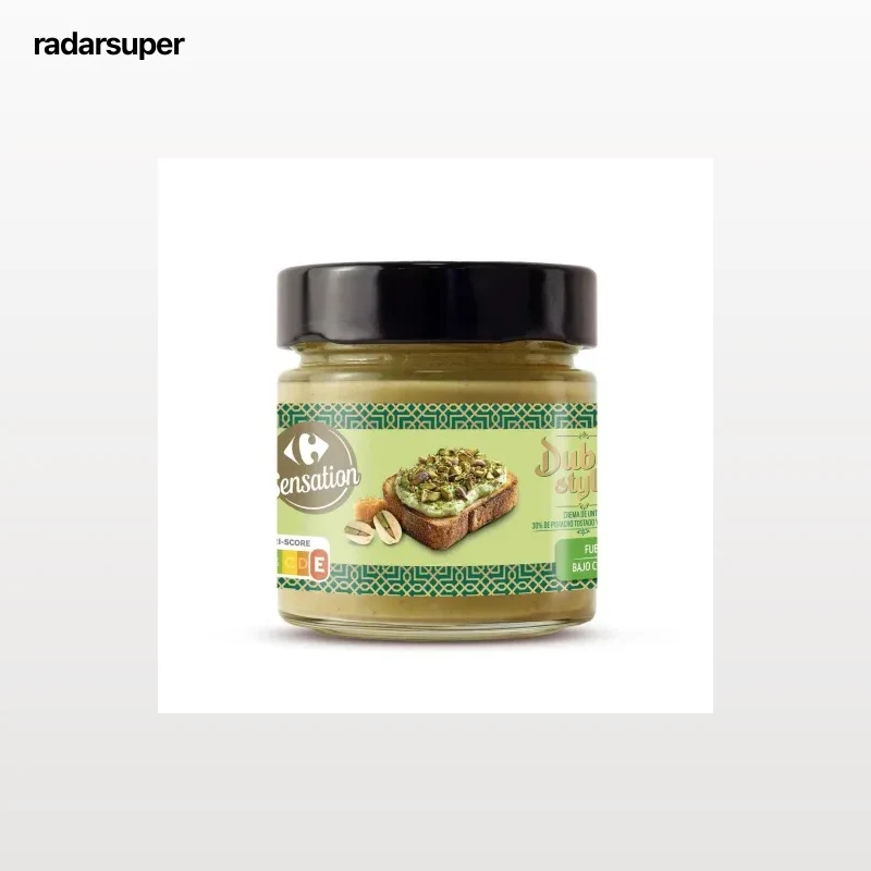 Crema de pistacho estilo Dubai Sensation Carrefour 180 g.