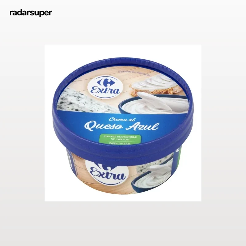 Crema de queso azul Carrefour sin gluten 125 g.