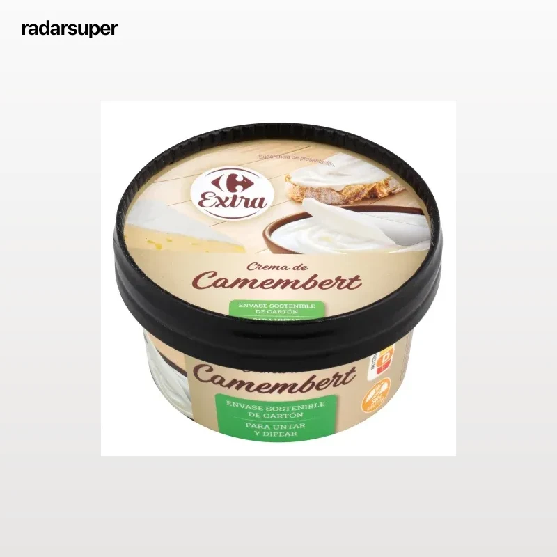 Crema de queso camembert Carrefour Extra sin gluten 125 g.