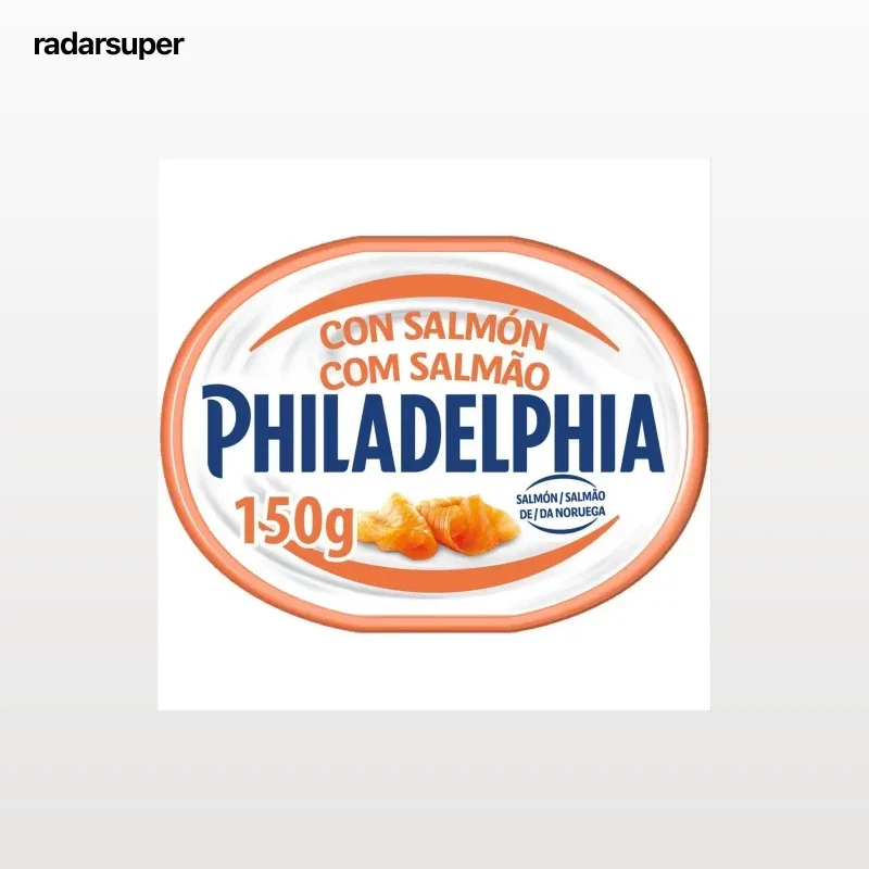 Crema de queso para untar con salmón Philadelphia 150 g.