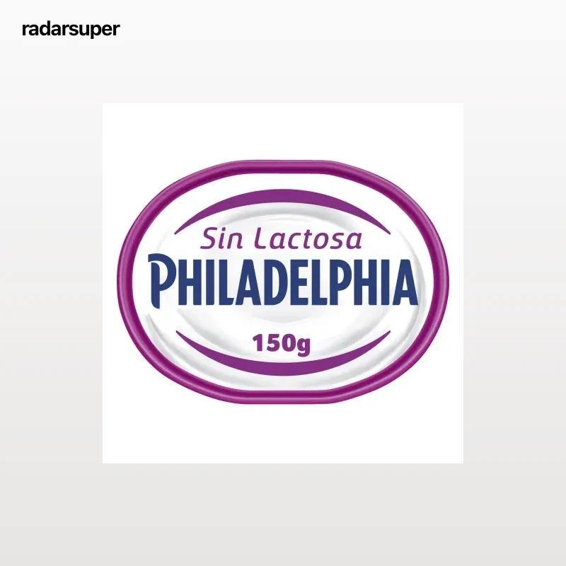 Crema de queso Philadelphia sin lactosa 150 g.
