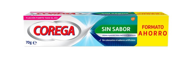 crema dental fijadora Corega 70 g sin sabor