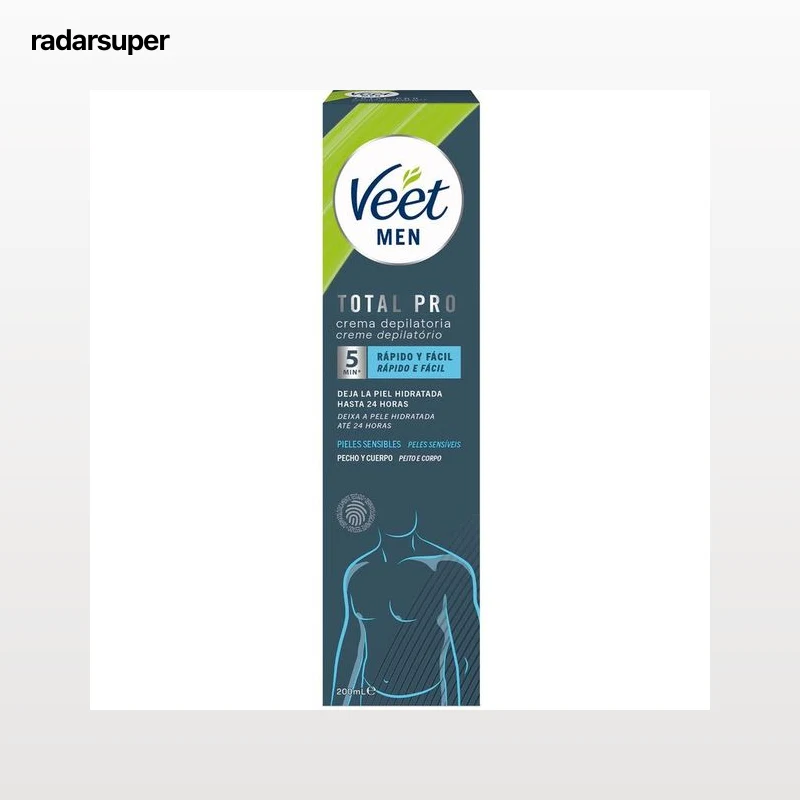 Crema depilatoria Veet 200ml men piel sensible