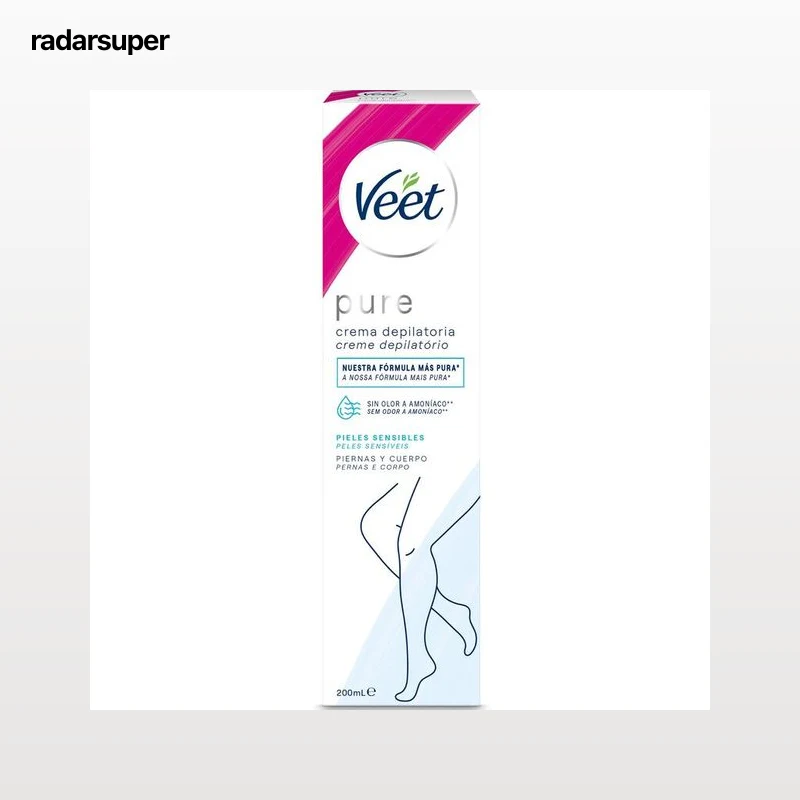 Crema depilatoria Veet tubo 200ml para cuerpo y piernas y piel sensible