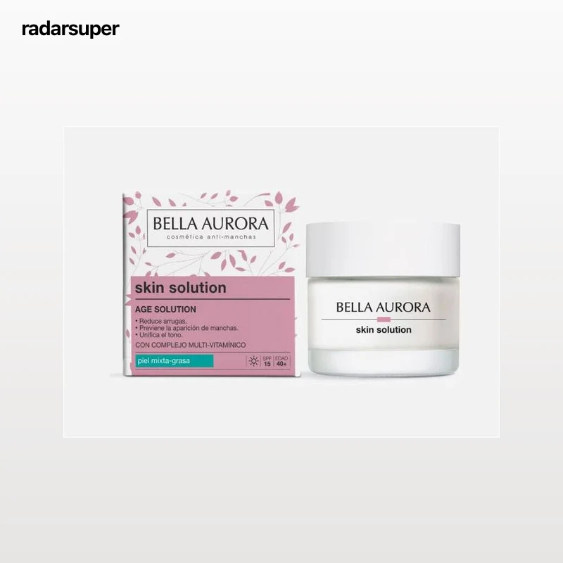 Crema día Bella Aurora 50ml skin solution age piel mixta-grasa con complejo multivitamínico