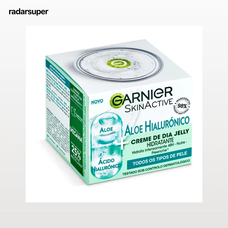 Crema de día hidratante con aloe vera y ácido hialurónico Garnier 50 ml