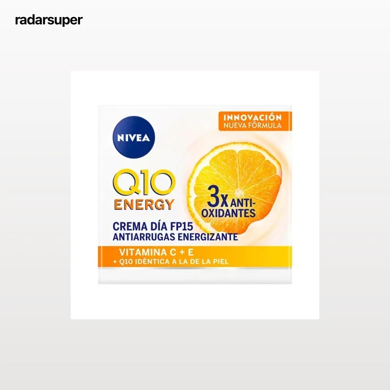 Crema facial de día FP15 Q10plusC Anti-Arrugas + Energizante Nivea 50 ml.