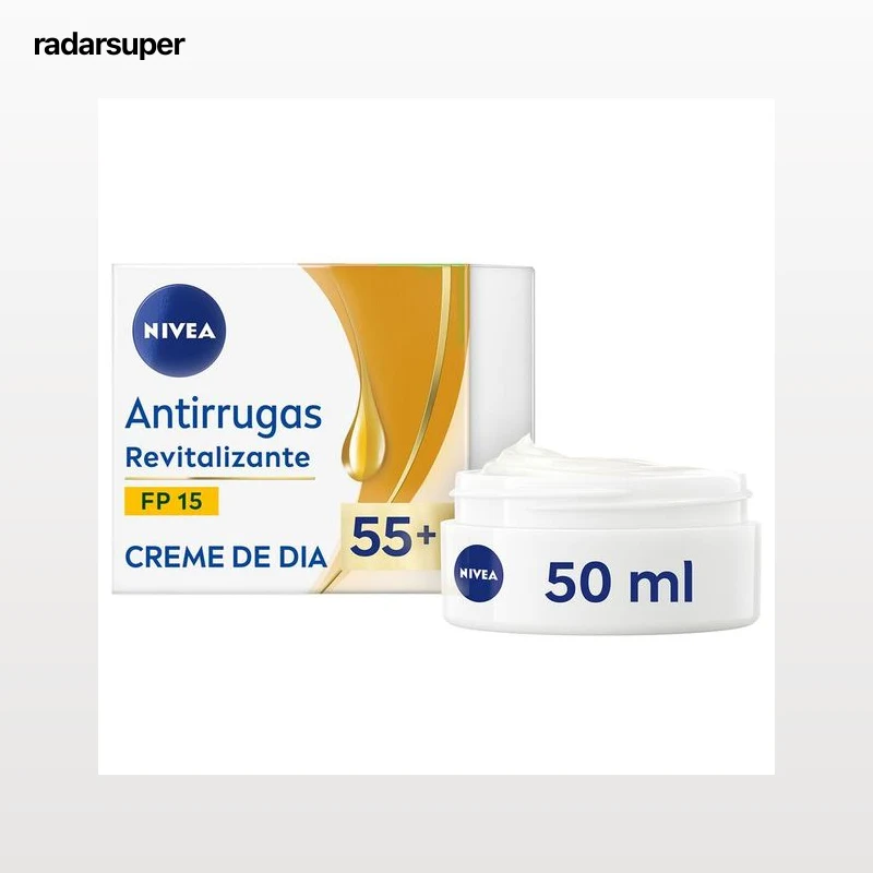 Crema facial Día Nivea 50 ml Antiarrugas Revitalizante Fp15 +55