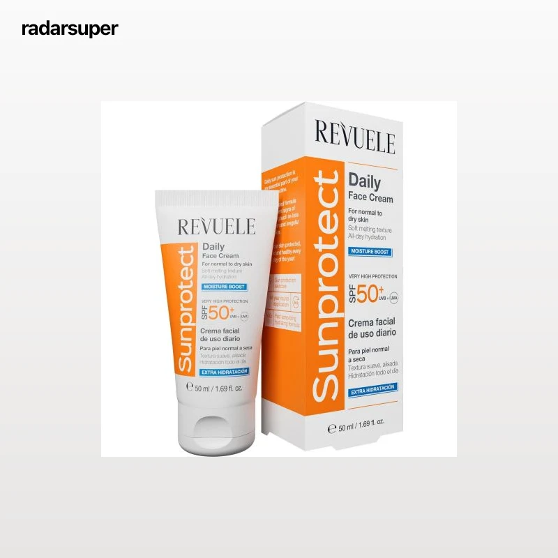 Crema facial extra hidratante SPF50+ Sunprotect Revuele 50 ml.