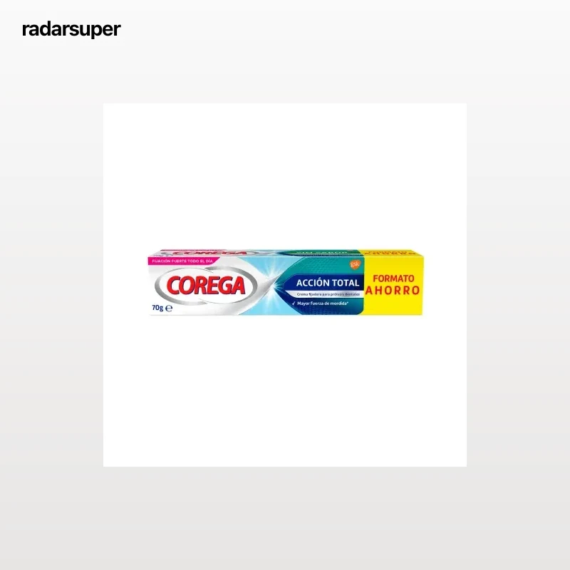 Crema fijadora para prótesis dentales Acción Total Corega 70 g.