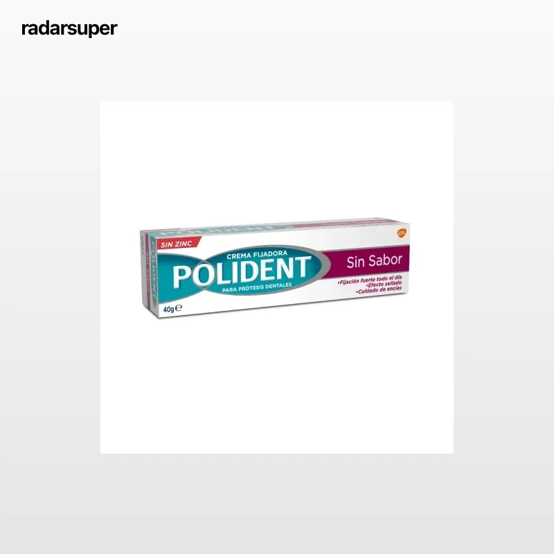 Crema fijadora para prótesis dentales sin sabor Polident 40 g.