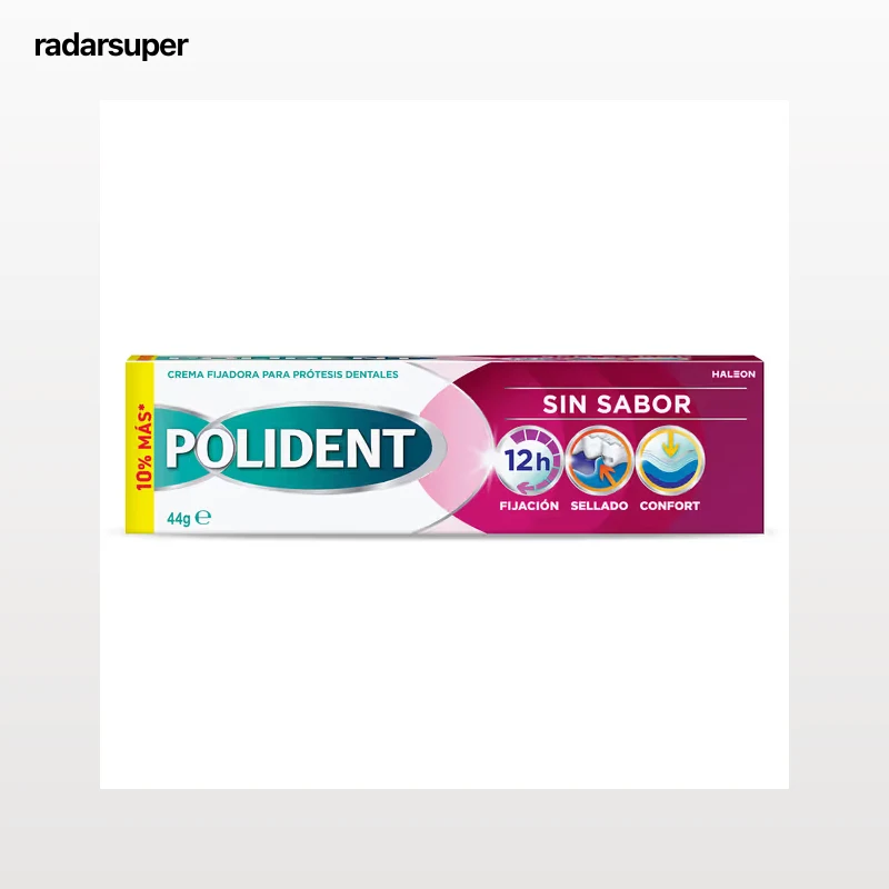 Crema fijadora para prótesis dental sin sabor Polident 44 g