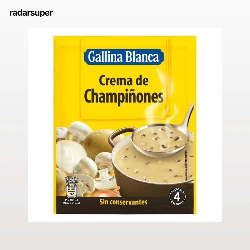 Crema Gallina Blanca 62g champiñones