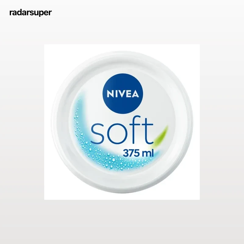 Crema hidratante intensiva con aceite de jojoba y vitamina E para cara, cuerpo y manos Soft Nivea 375 ml.