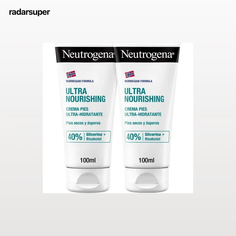 Crema pies ultra hidratante para pies secos y estropeados Neutrogena pack de 2 unidades de 100 ml.