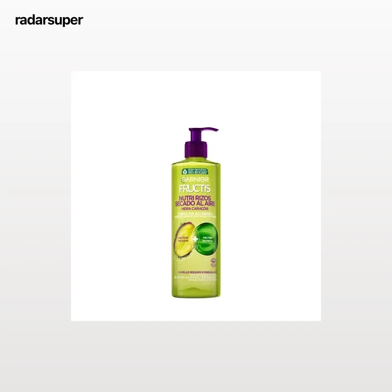 Crema sin aclarado capilar Nutri Rizos Contouring para cabello rizado u ondulado Garnier-Fructis 400 ml.
