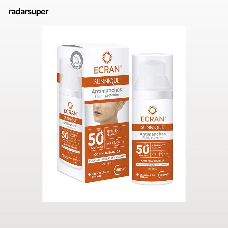Crema solar facial Ecran 50 ml FPS 50+ Antimanchas
