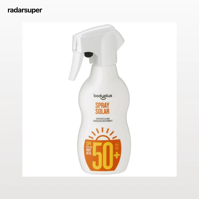 Crema solar pistola Bodyplus 250ml factor de protección FP50