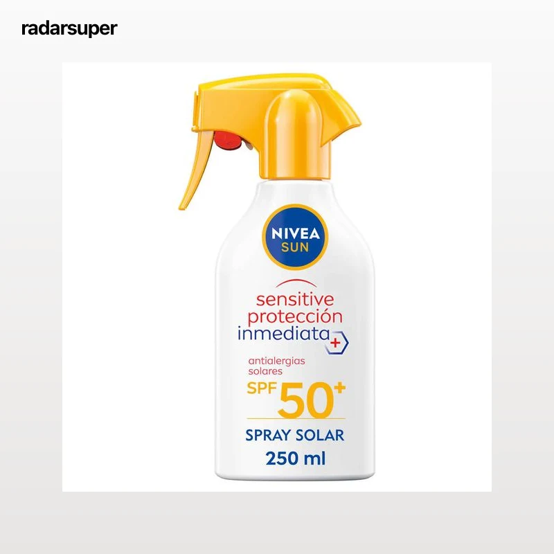 Crema solar pistola factor de protección 50 antialergias Nivea 250ml