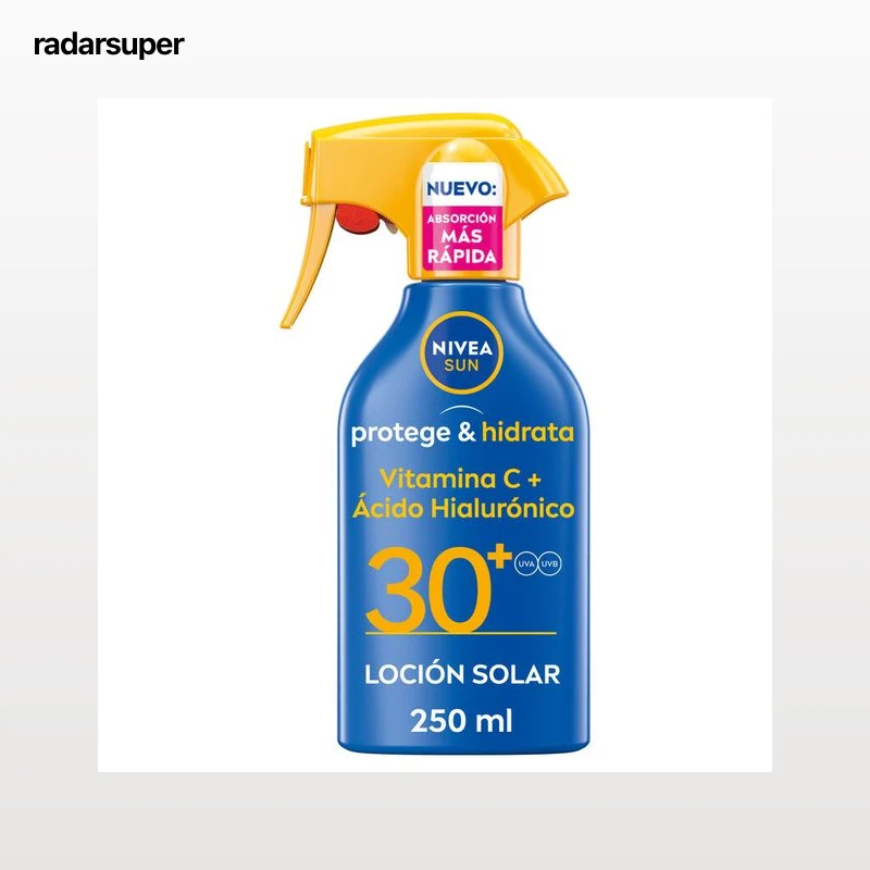 Crema solar pistola protege e hidrata factor de protección 30 Nivea 250ml