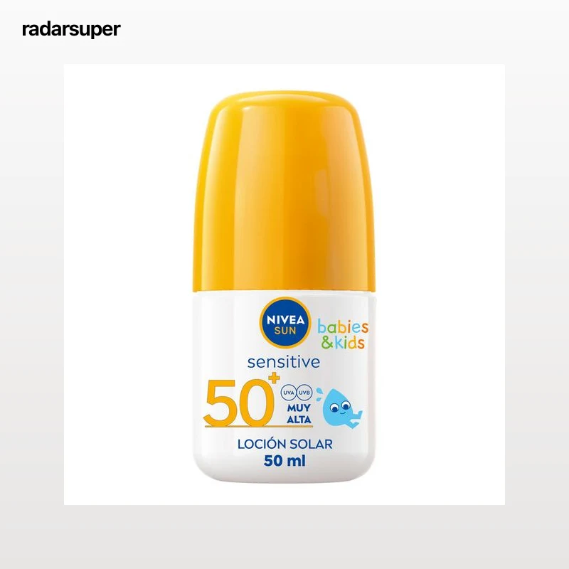 Crema solar roll-on Nivea 50ml factor de protección 50 babies & kids sensitive