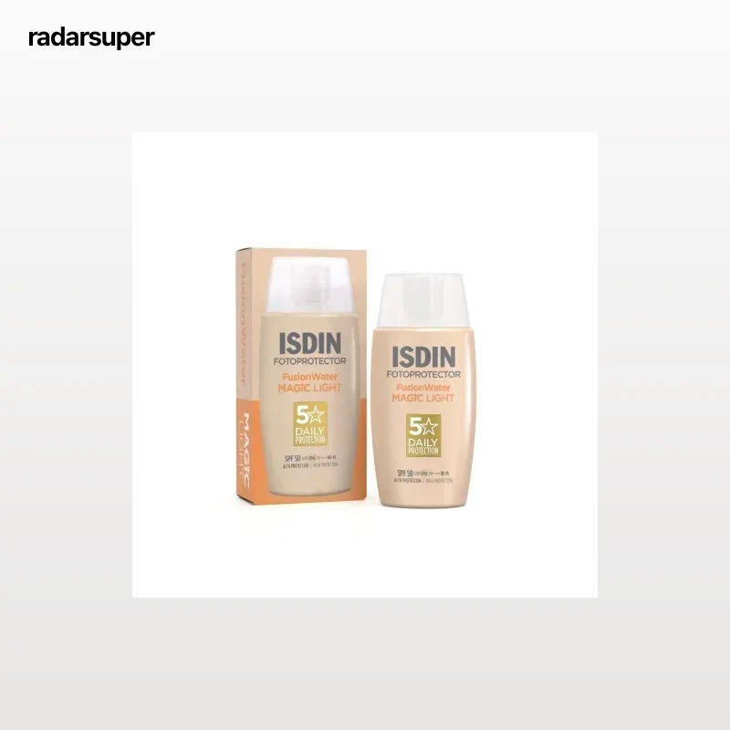 Crema solar SPF50 fusión water Magic Light Isdin 50 ml.