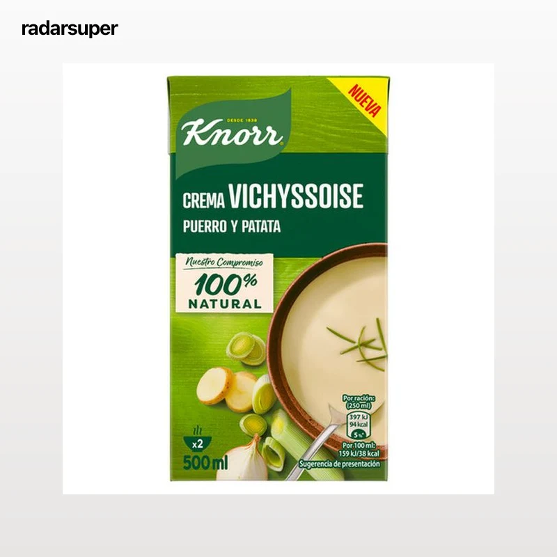 Crema vichyssoise Knorr 500ml con puerro y patata