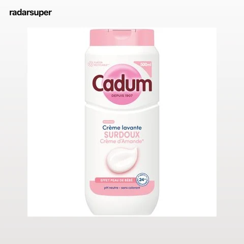 Crème lavante surdoux crème d'amande Cadum 500ml