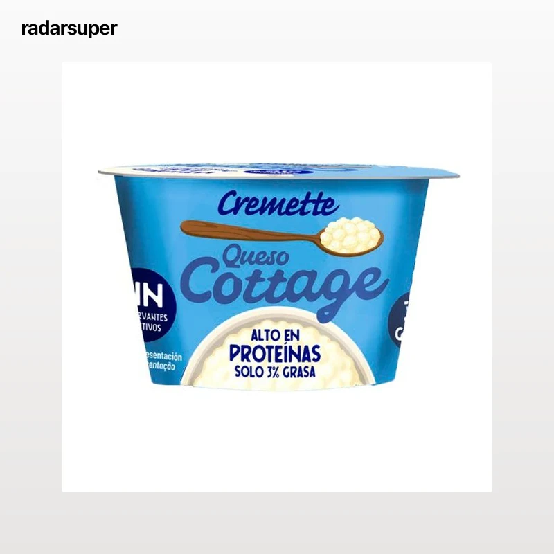 CREMETTE Queso fresco cottage alto en proteínas 180 g.