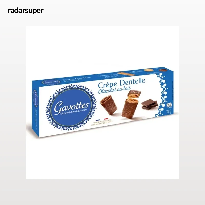 Crepe bañado en chocolate con leche Gavottes 90 g.