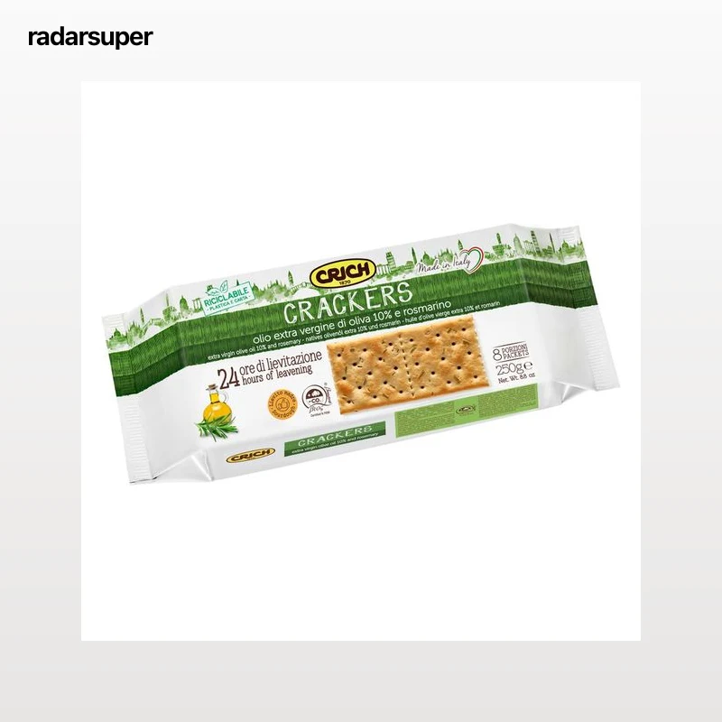 CRICH Crackers con aceite de oliva virgen extra y romero 250 g.