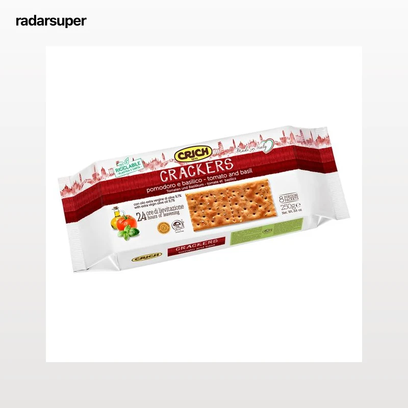 CRICH Crackers con tomate y albahaca 250 g.