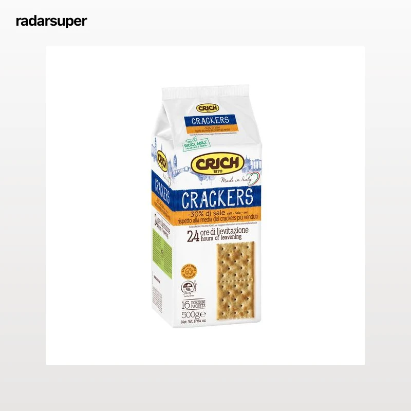 CRICH Crackers con un 30 % menos de sal 500 g.