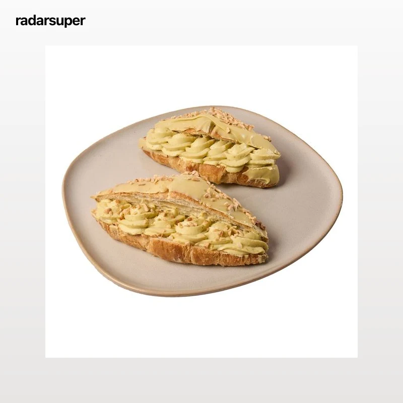 Croissant con cobertura y relleno de pistacho 2 uds, 180 g.