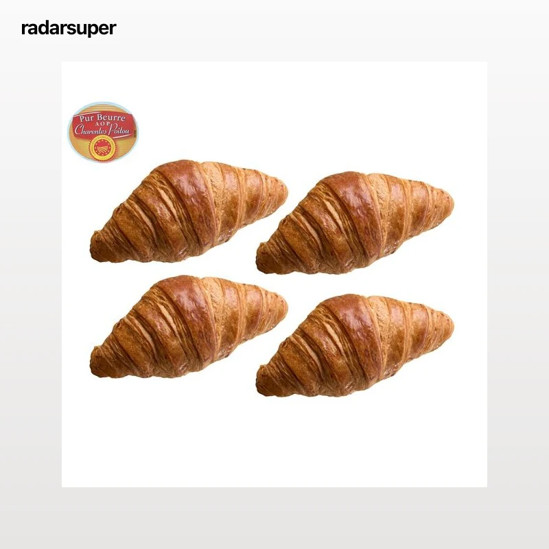 Croissant de mantequilla con Denominación de Origen Protegida (DOP) 4 uds. 240 g.