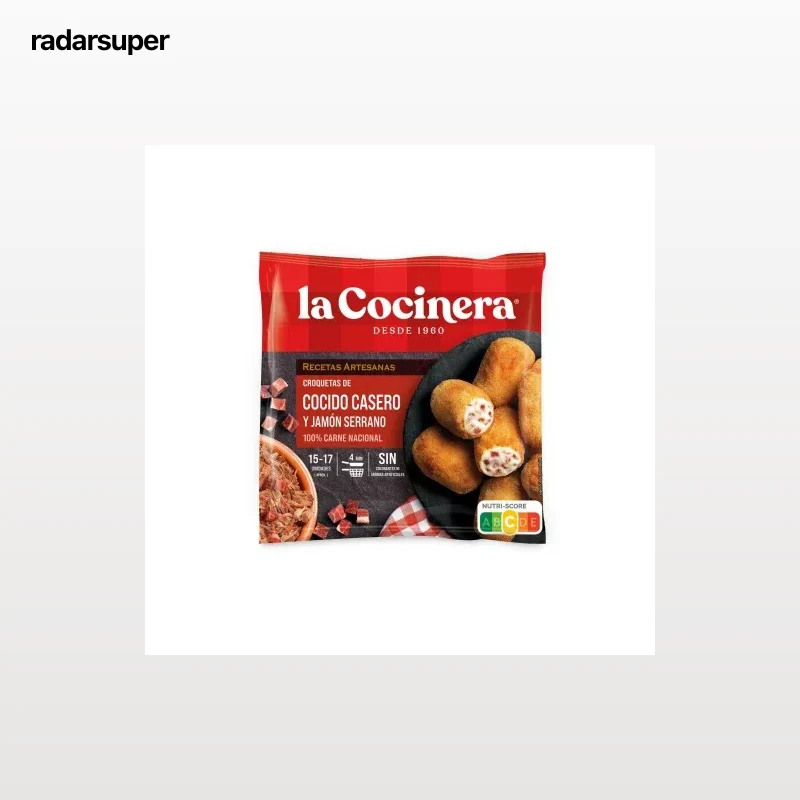Croquetas de cocido casero y jamón serrano La Cocinera 500 g.