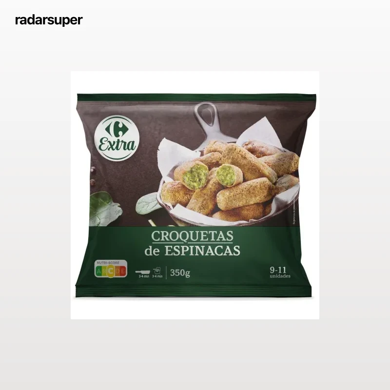 Croquetas de espinacas Carrefour Extra 350 g.