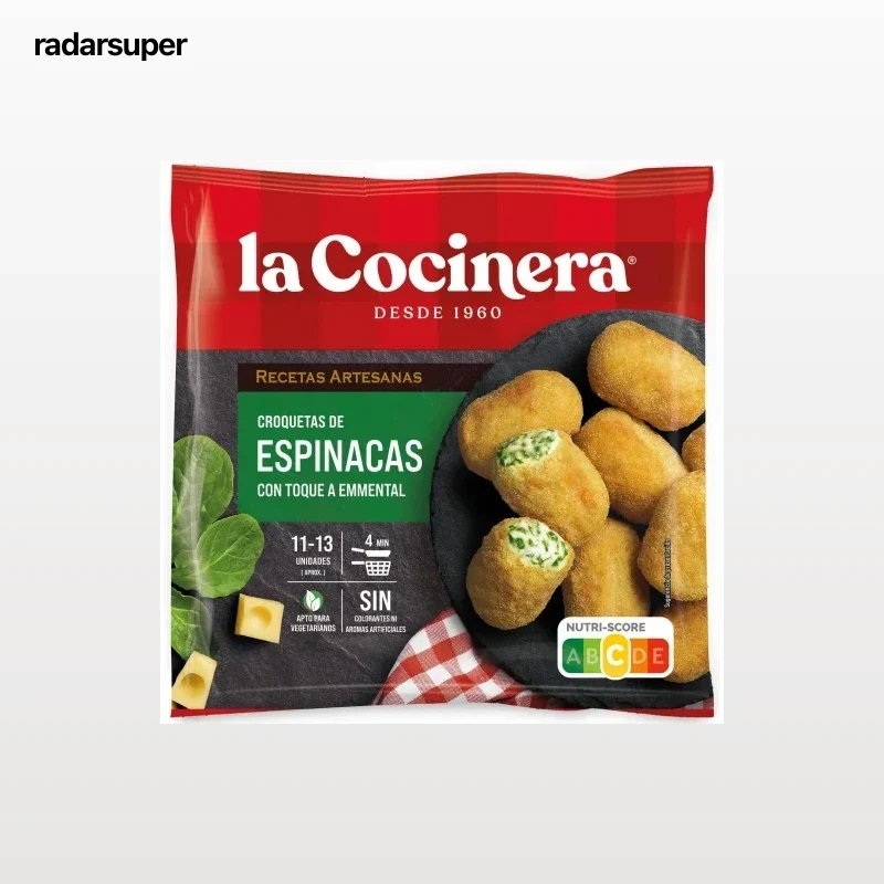 Croquetas de espinacas Recetas Artesanas La Cocinera 400 g.