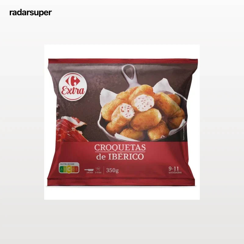 Croquetas de jamón ibérico Carrefour Extra 350 g.