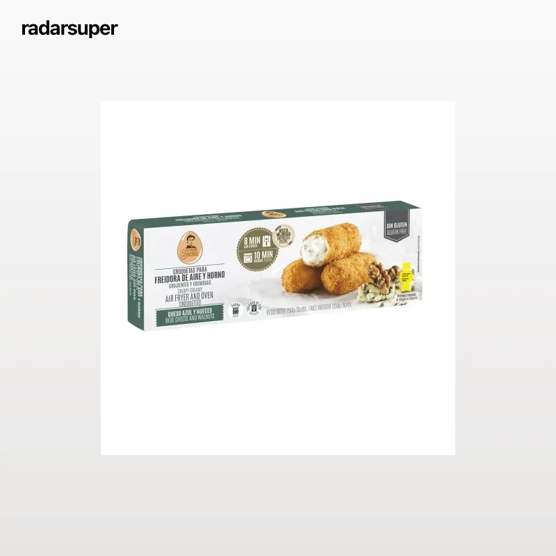 Croquetas de queso azul y nueces para freidora de aire y horno La Cocina de Senén sin gluten 250 g.