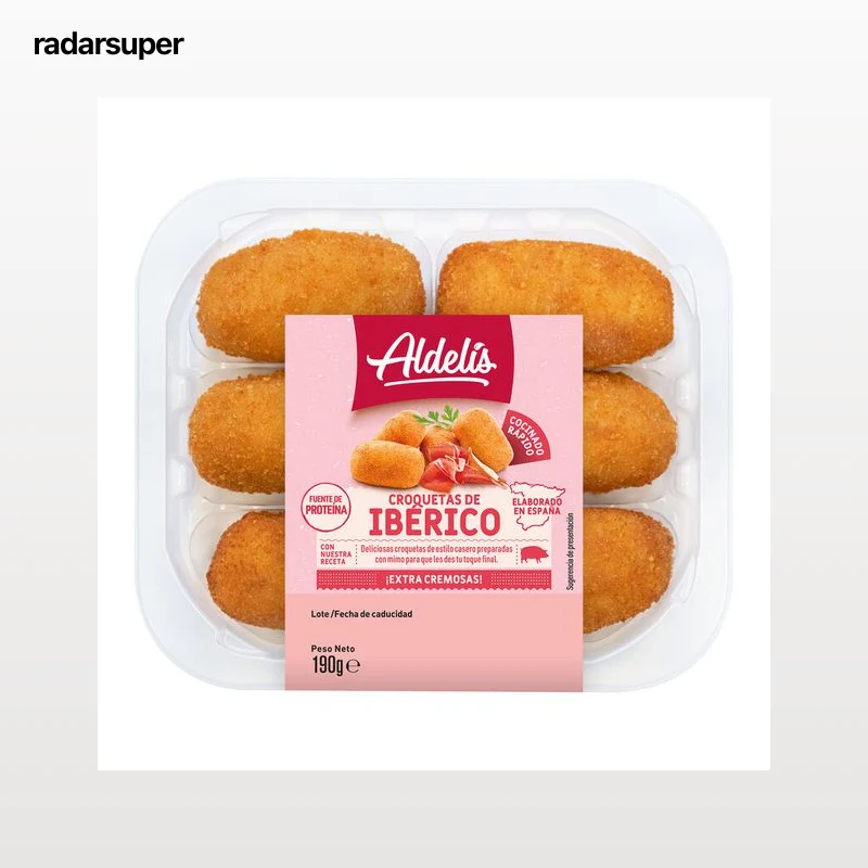 Croquetas de jamón ibérico Aldelis 190g