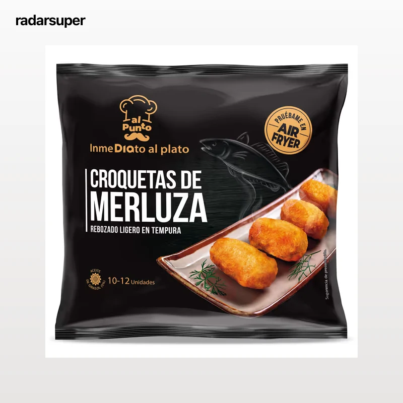Croquetas de merluza y langostino Dia Al Punto 350 g